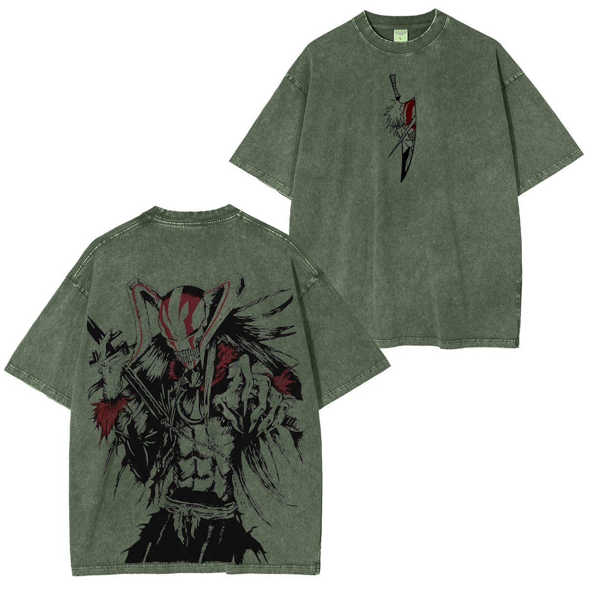 Bleach Manga :Ichigo Hollow Vintage washed T-shirt/Crewneck/Hoodie