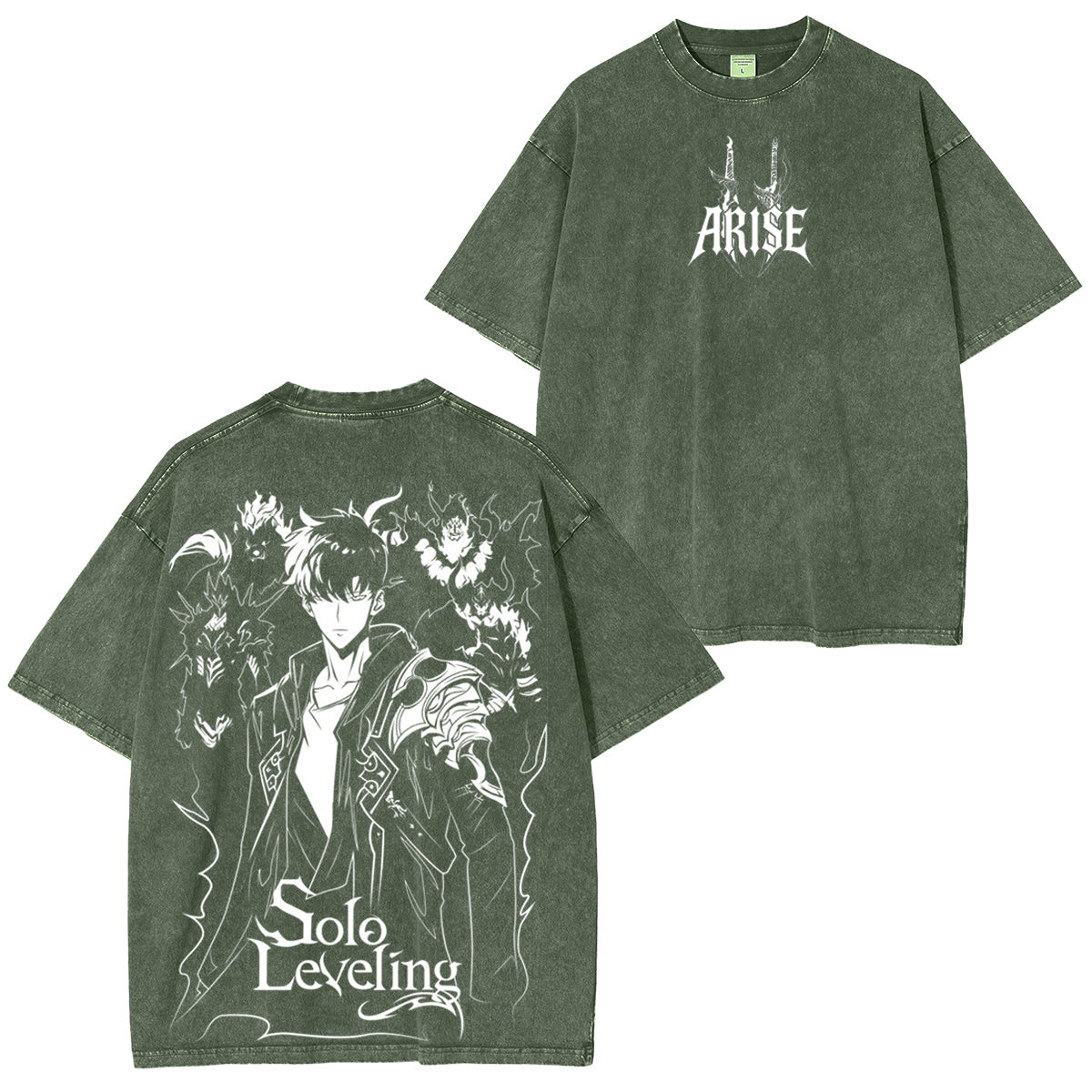 Solo Leveling Vintage washed T-shirt/Crewneck/Hoodie