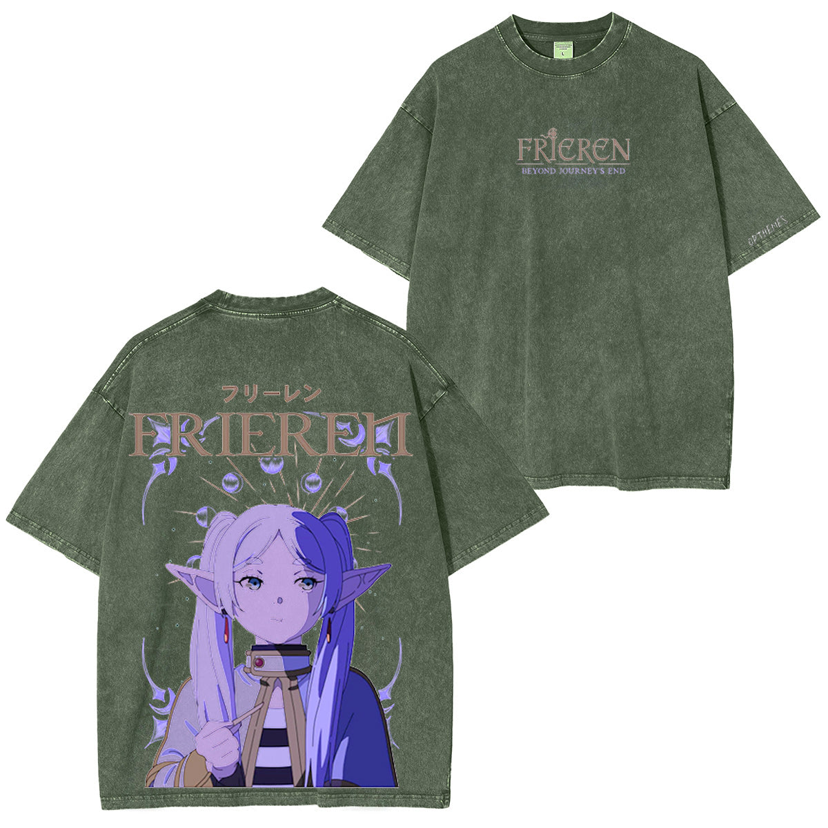 Frieren �C Eternal Mage Vintage washed T-shirt/Crewneck/Hoodie