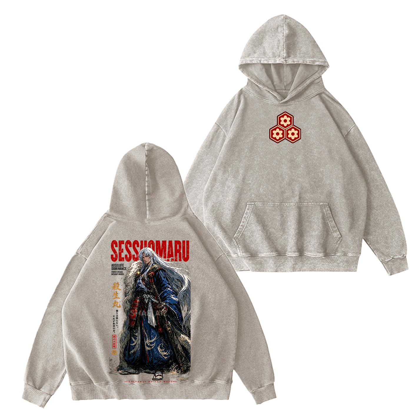 Inuyasha Sesshomaru Unisex Washed T-shirt/Crewneck/Hoodie