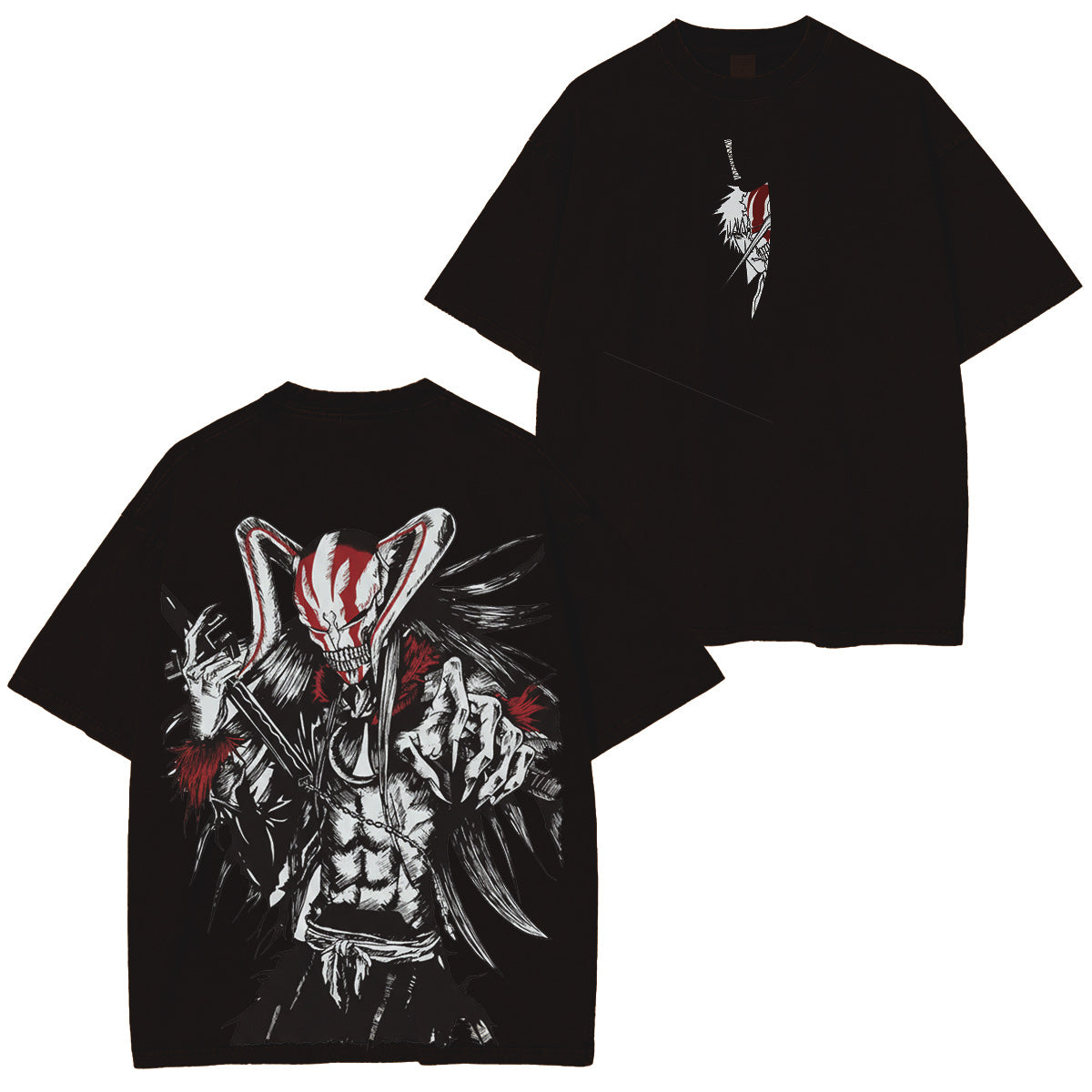 Bleach Manga :Ichigo Hollow Vintage washed T-shirt/Crewneck/Hoodie