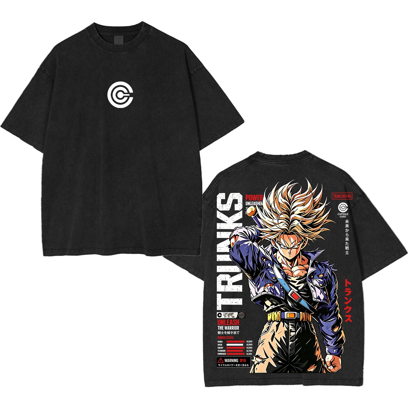Future Trunks Dragon Ball Vintage Unisex Washed T-Shirt