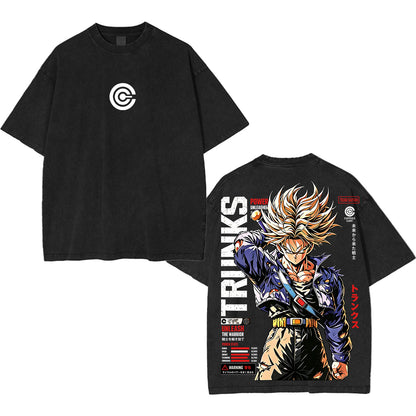 Future Trunks Dragon Ball Vintage Unisex Washed T-Shirt