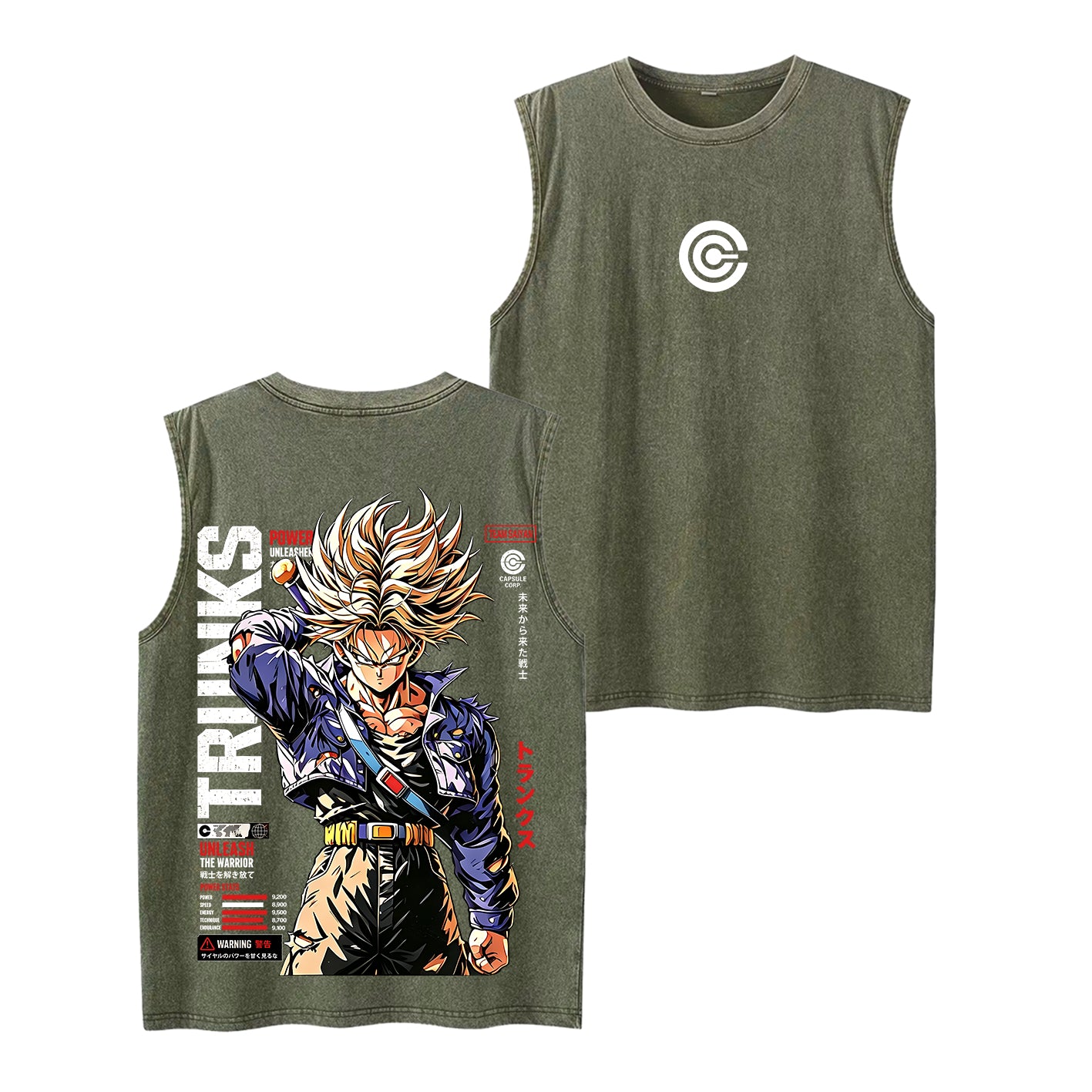 Future Trunks Dragon Ball Vintage Unisex Washed T-Shirt