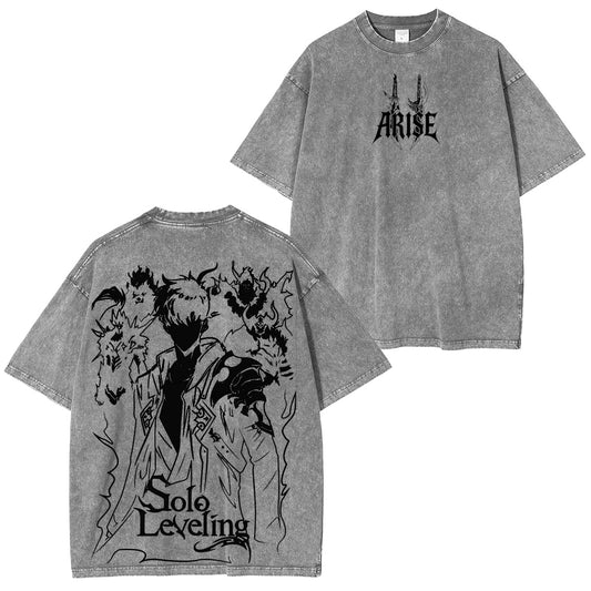 Solo Leveling Vintage washed T-shirt/Crewneck/Hoodie