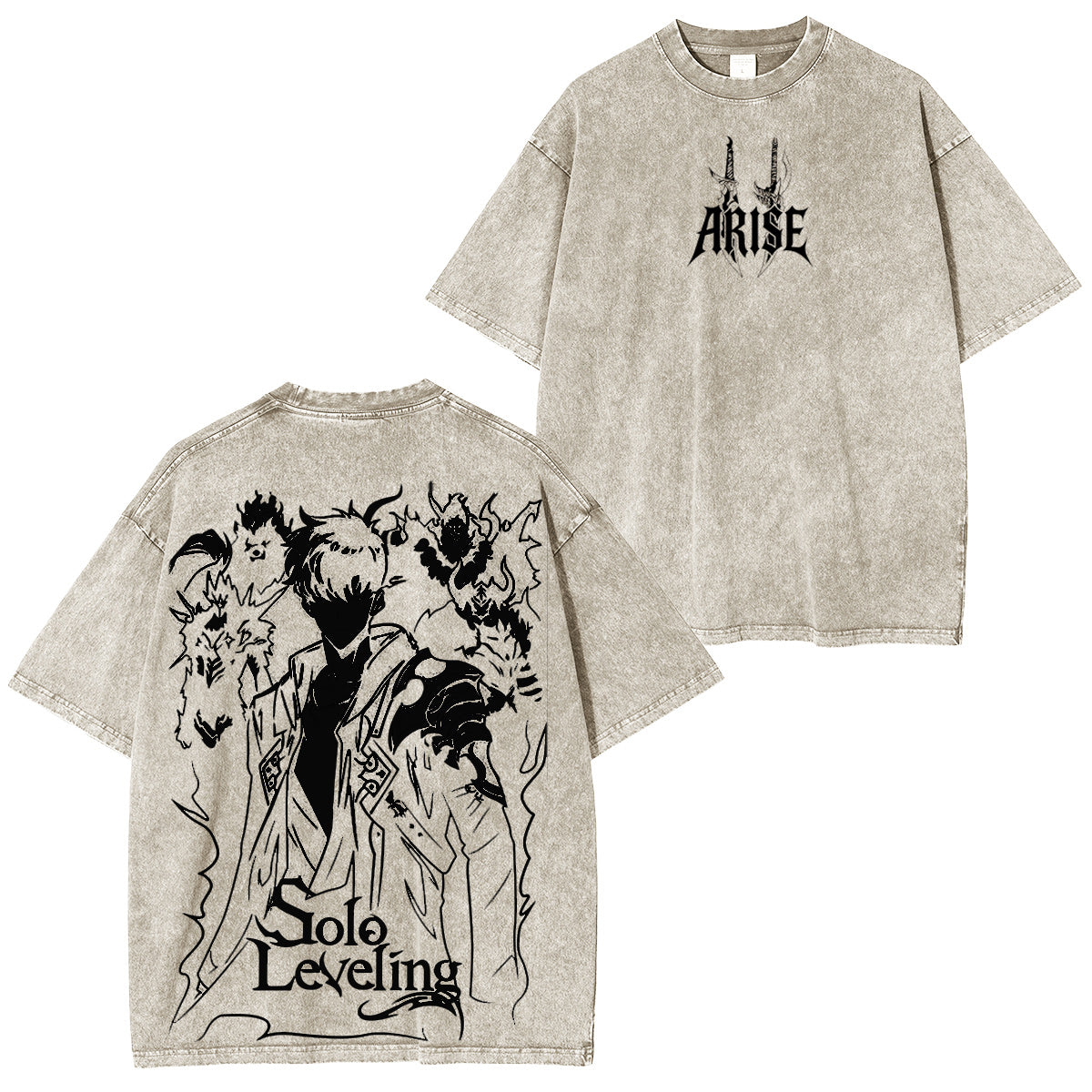 Solo Leveling Vintage washed T-shirt/Crewneck/Hoodie