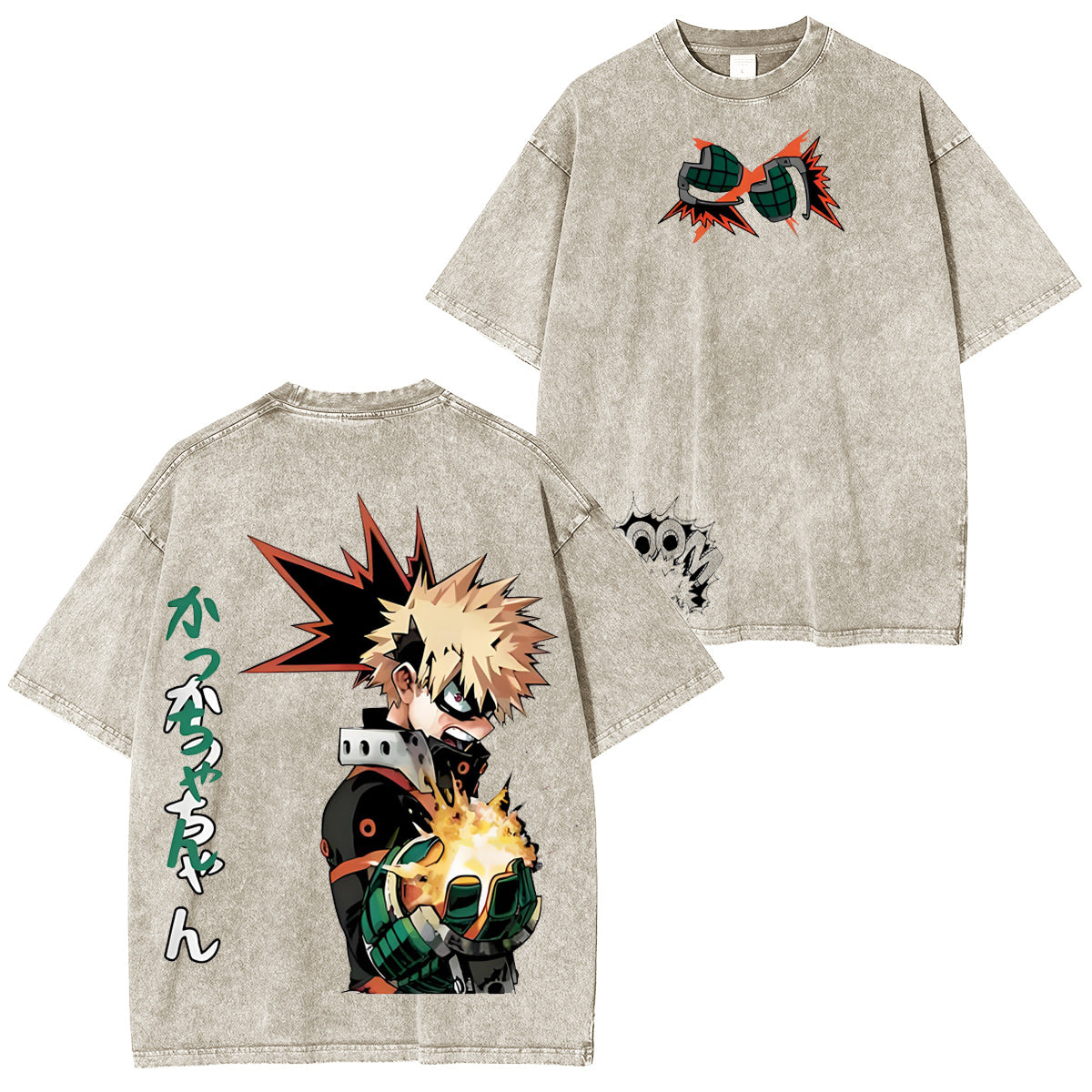 Katsuki Bakugo From My Hero AcademiaVintage washed T-shirt/Crewneck/Hoodie