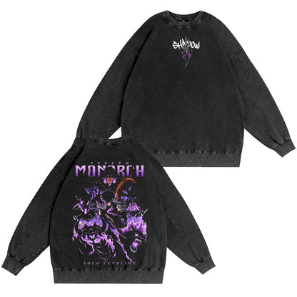 Solo Leveling Vintage Washed T-shirt/Crewneck/Hoodie