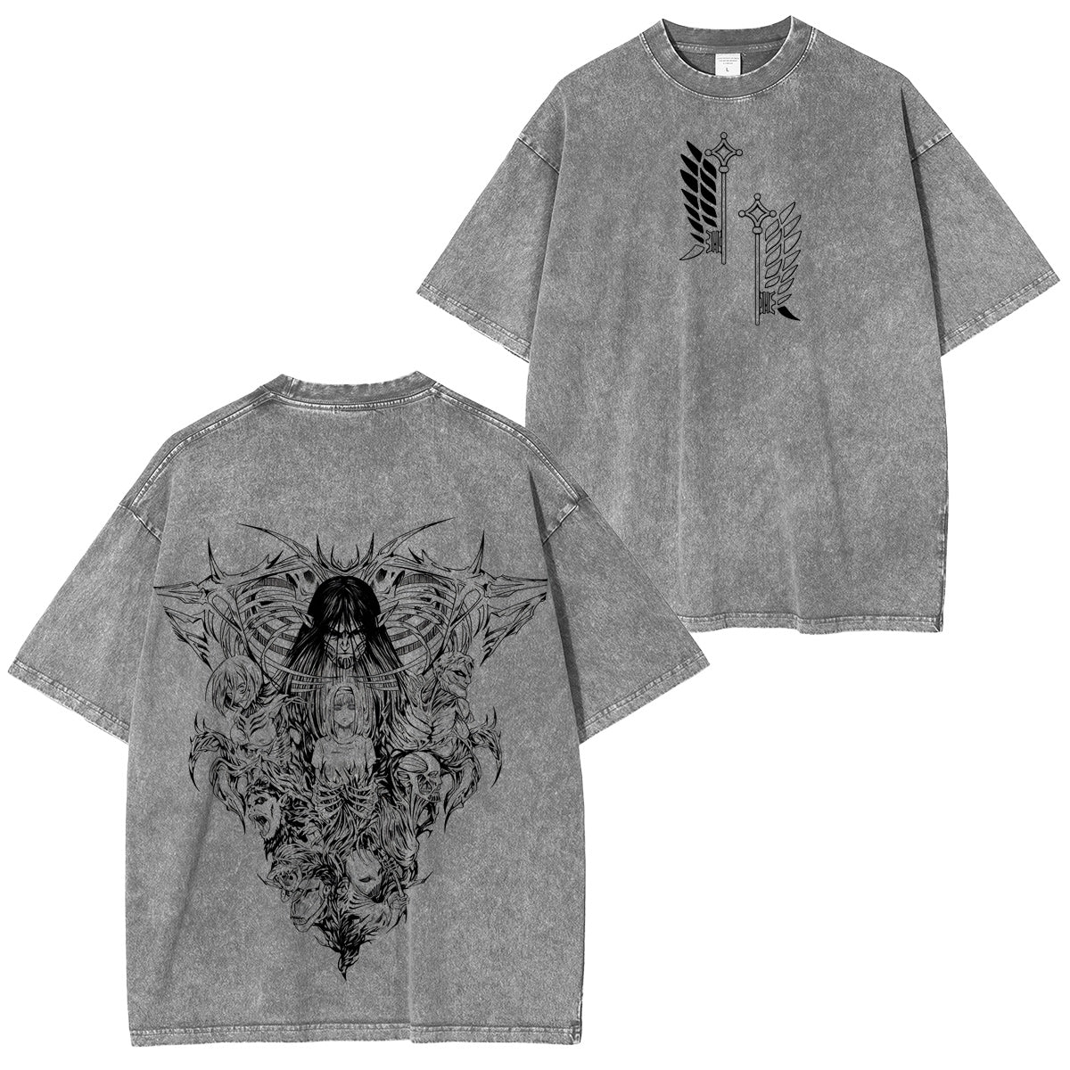 AOT TITANS Vintage washed T-shirt/Crewneck/Hoodie
