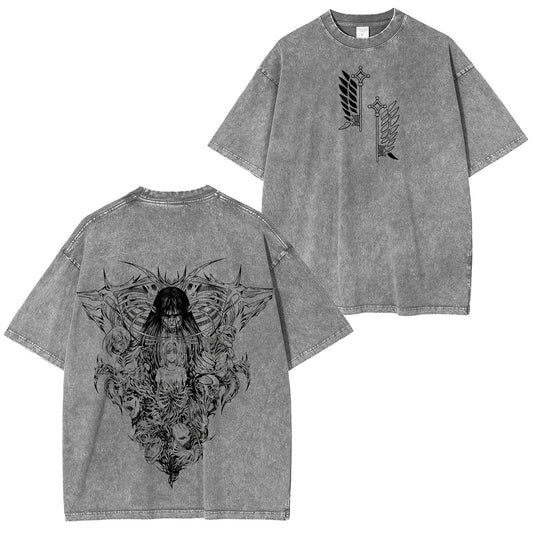 AOT TITANS Vintage washed T-shirt/Crewneck/Hoodie