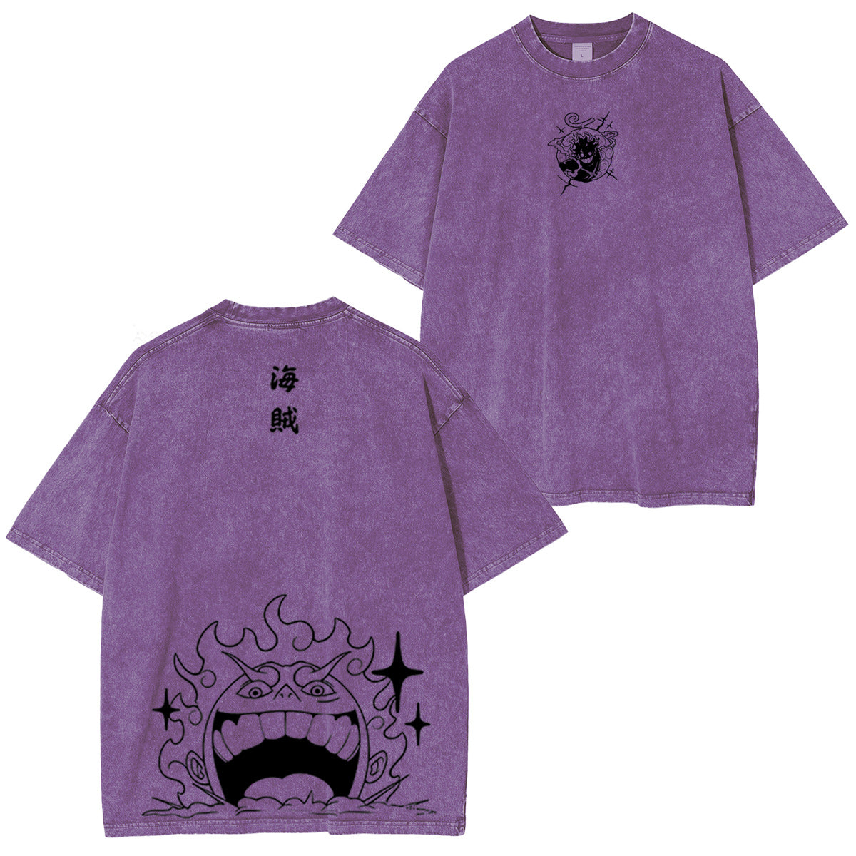 Luffy, One Piece Vintage Unisex Washed T-shirt/Crewneck/Hoodie
