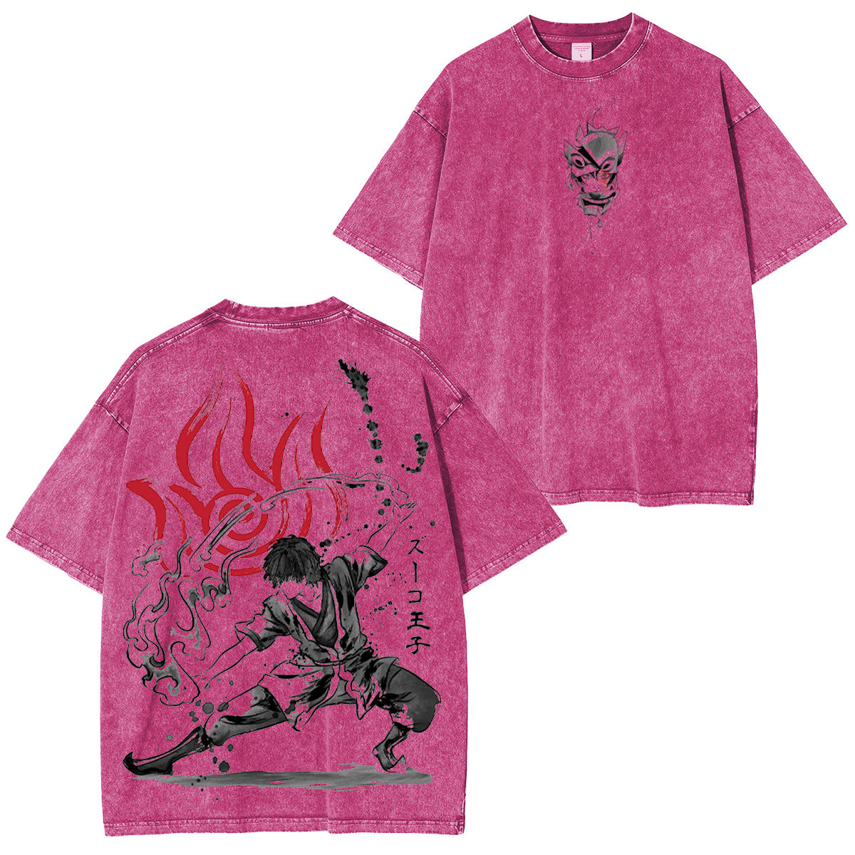 The Power of Fire Nation sumi-e Washed T-shirt/Crewneck/Hoodie