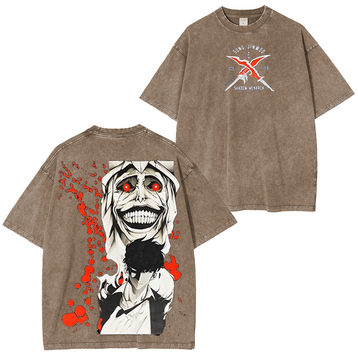 Solo Leveling Washed T-shirt/Crewneck/Hoodie