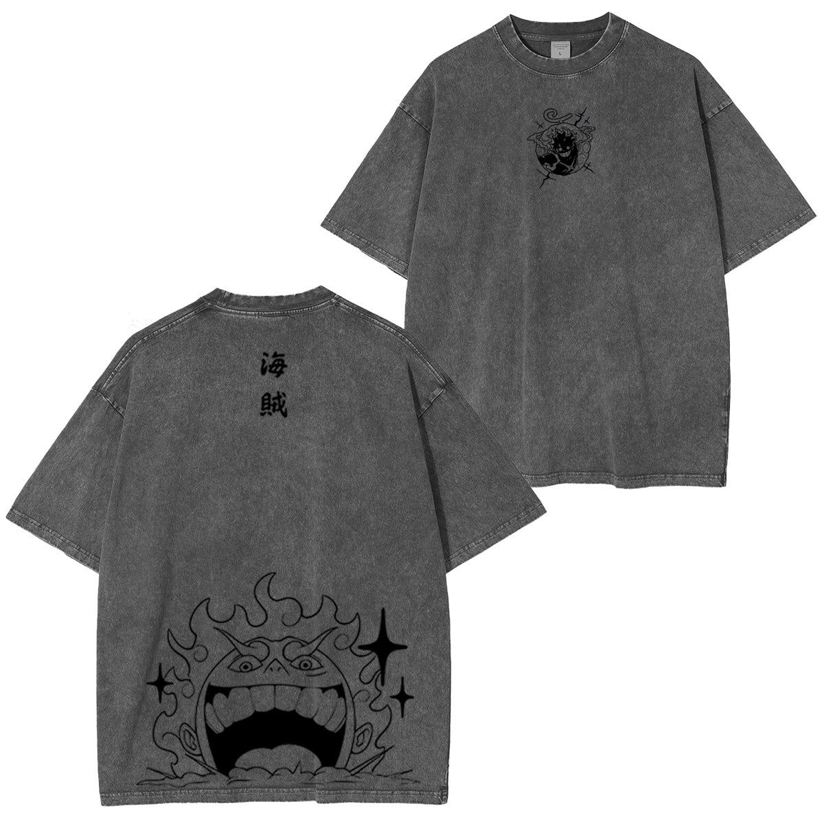 Luffy, One Piece Vintage Unisex Washed T-shirt/Crewneck/Hoodie
