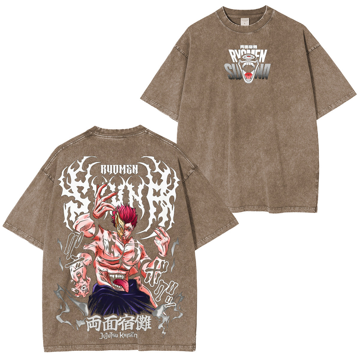 Ryomen Sukuna Jujutsu Kaisen Washed T-shirt/Crewneck/Hoodie
