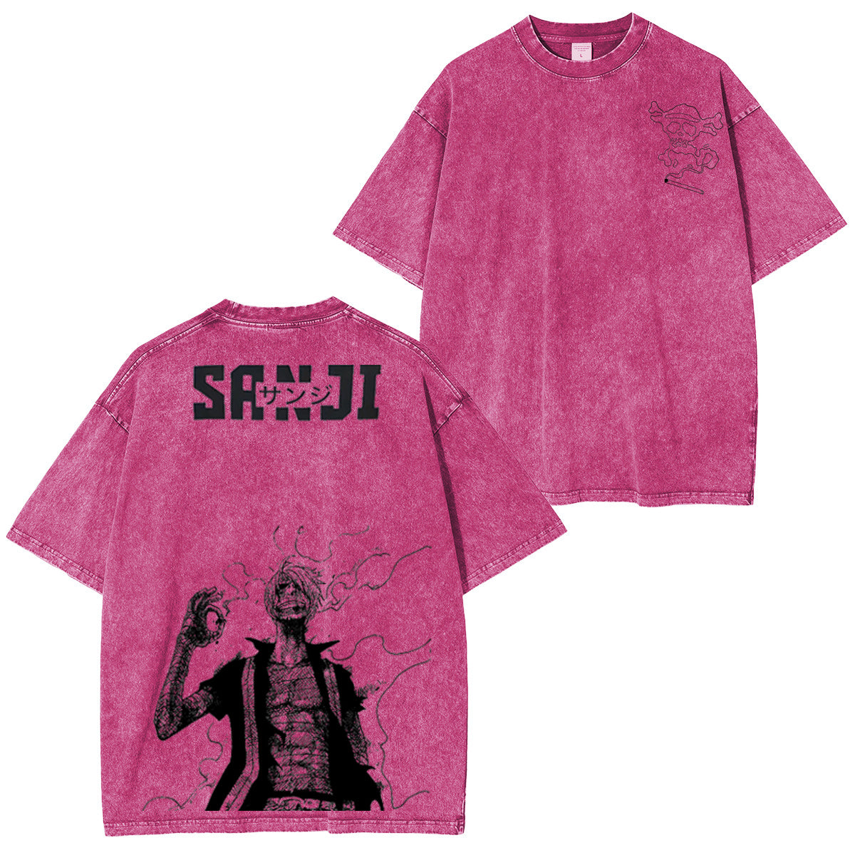 One Piece Washed T-shirt/Crewneck/Hoodie