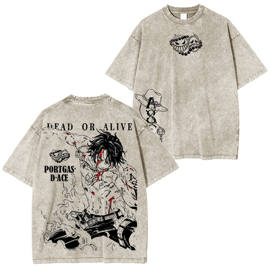 One Piece Washed T-shirt/Crewneck/Hoodie