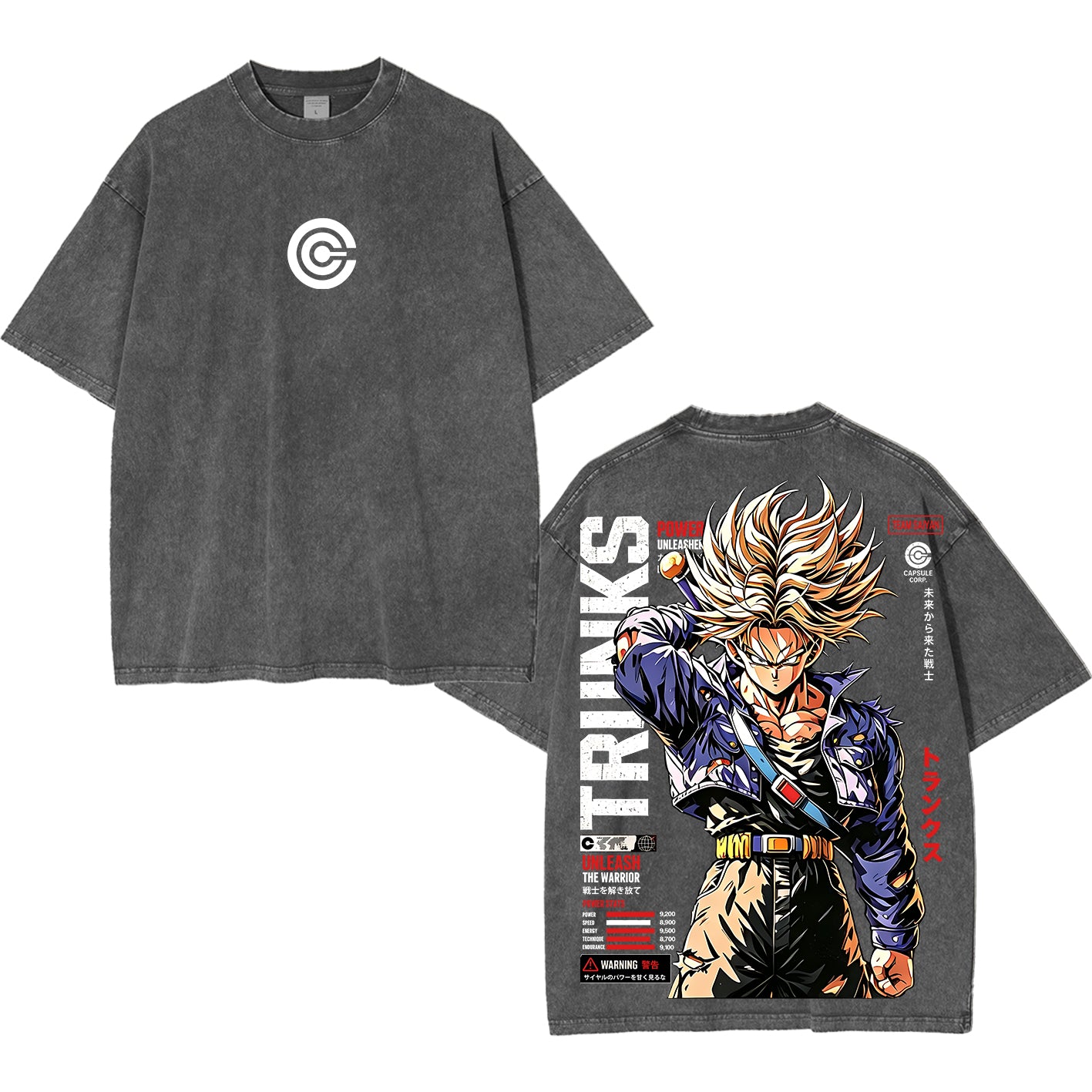Future Trunks Dragon Ball Vintage Unisex Washed T-Shirt