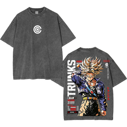 Future Trunks Dragon Ball Vintage Unisex Washed T-Shirt