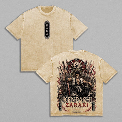 Kenpachi Zaraki Bleach Polera Unisex Lavada