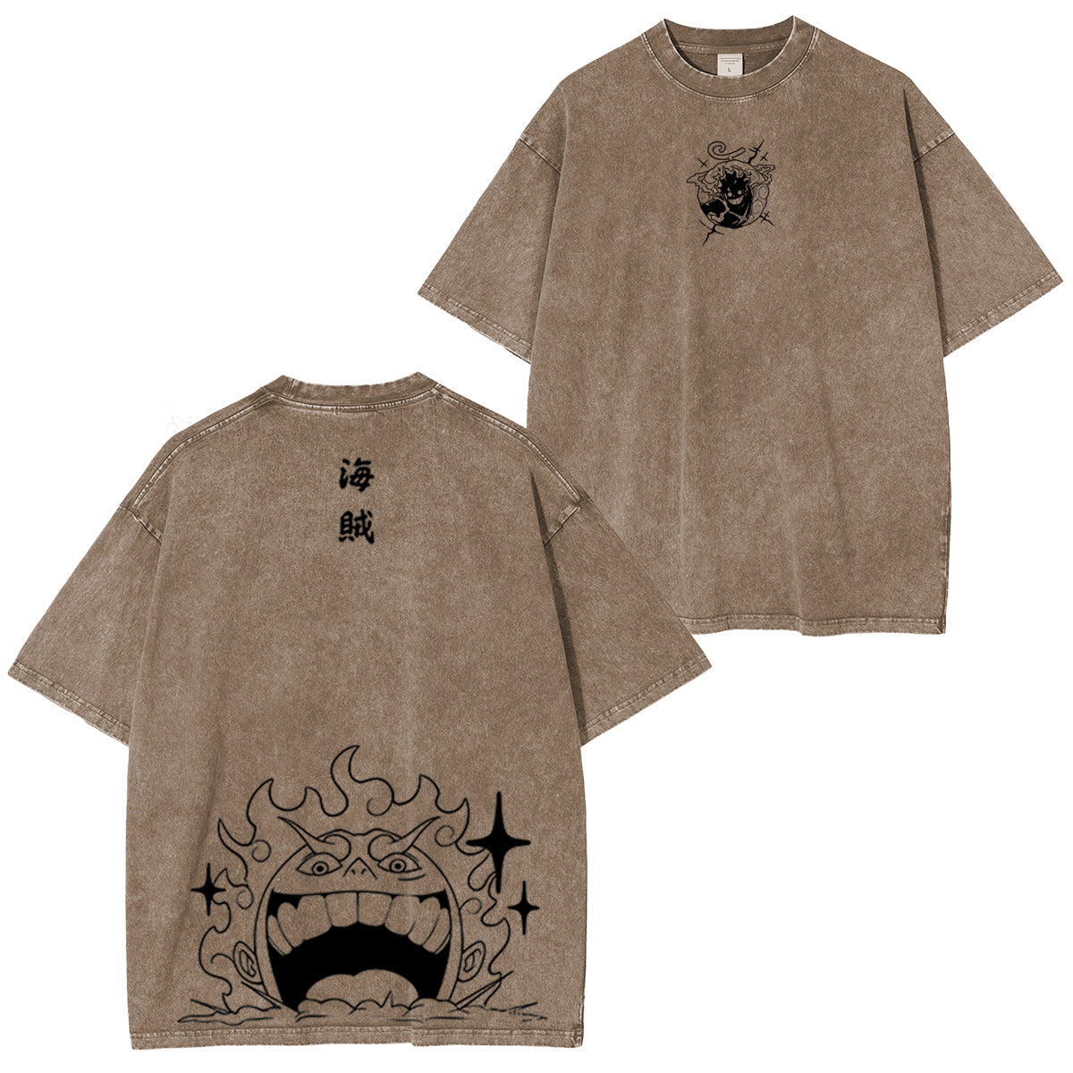 Luffy, One Piece Vintage Unisex Washed T-shirt/Crewneck/Hoodie