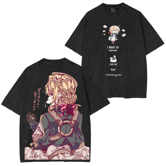 Violet Evergarden Vintage washed T-shirt/Crewneck/Hoodie