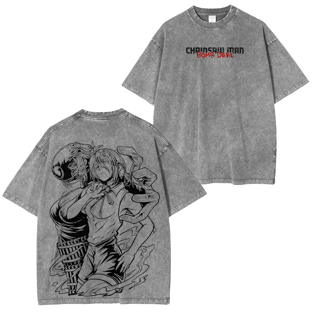 Chainsaw Man Vintage Washed T-shirt/Crewneck/Hoodie