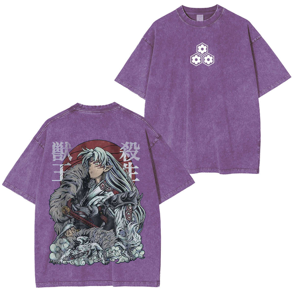 Inuyasha Vintage Polera Unisex Lavada