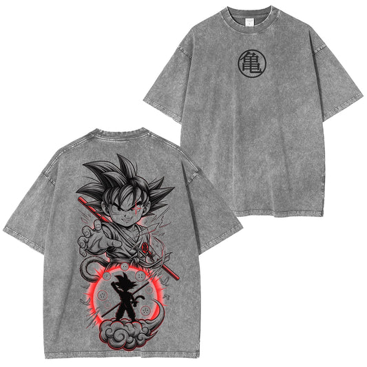 Dragon Ball Z:Kakarot Saiyan Warrior Washed T-shirt