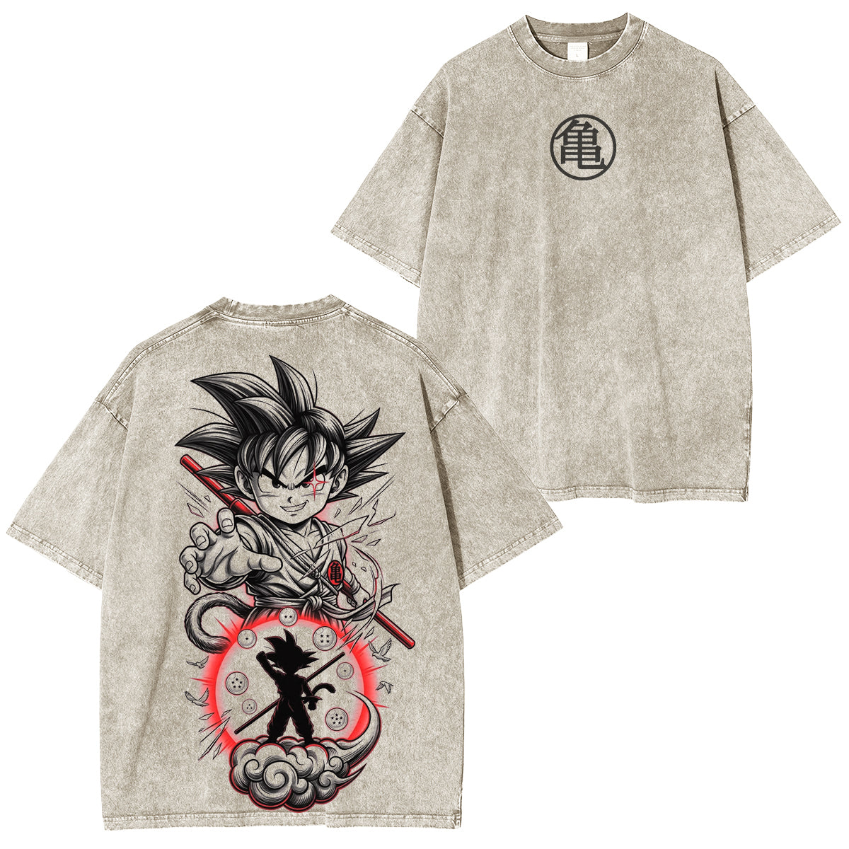 Dragon Ball Z:Kakarot Saiyan Warrior Washed T-shirt
