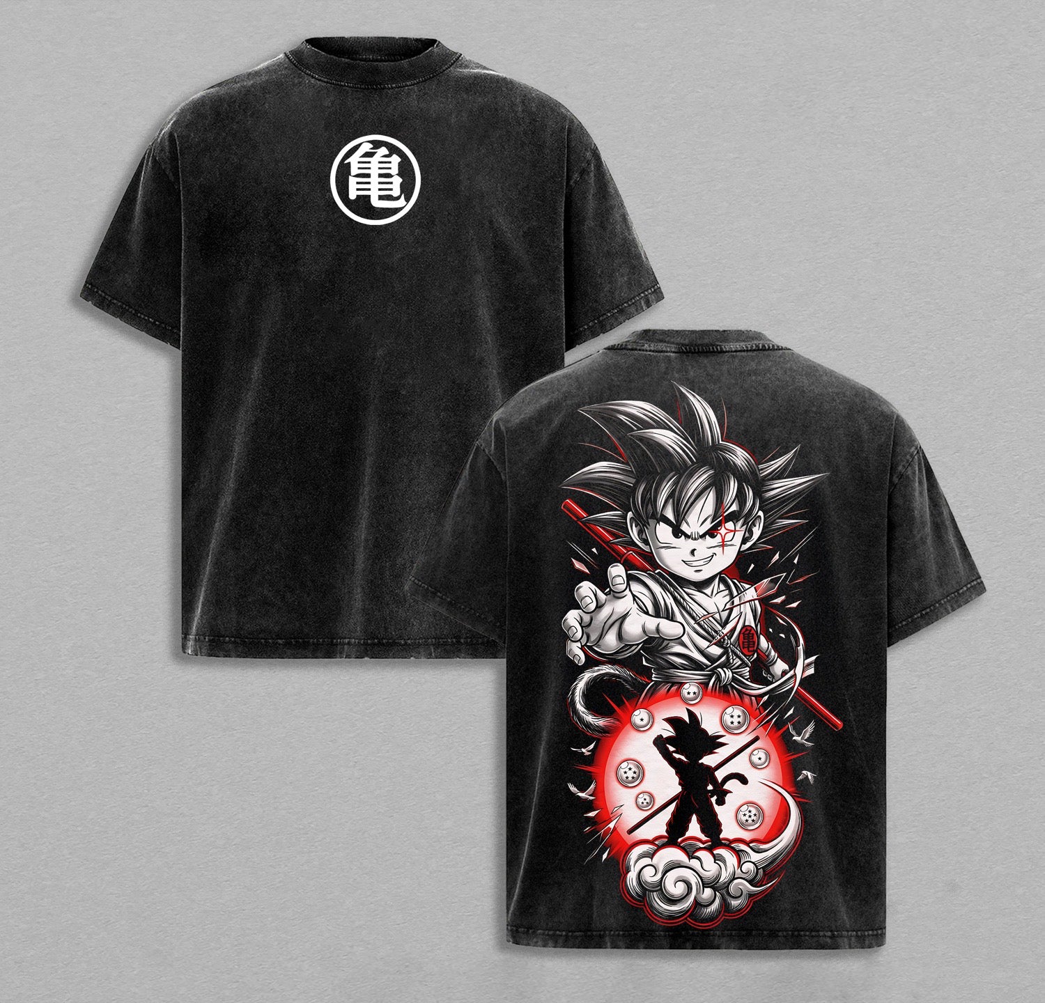 Dragon Ball Z:Kakarot Saiyan Warrior Washed T-shirt
