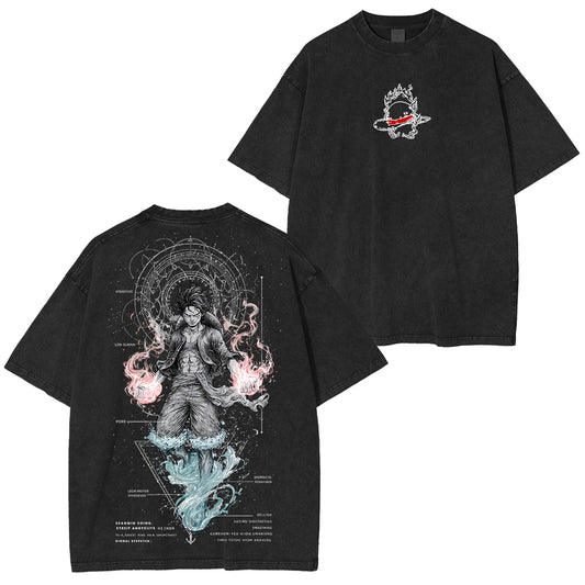 Luffy One Piece Unisex Washed T-Shirt