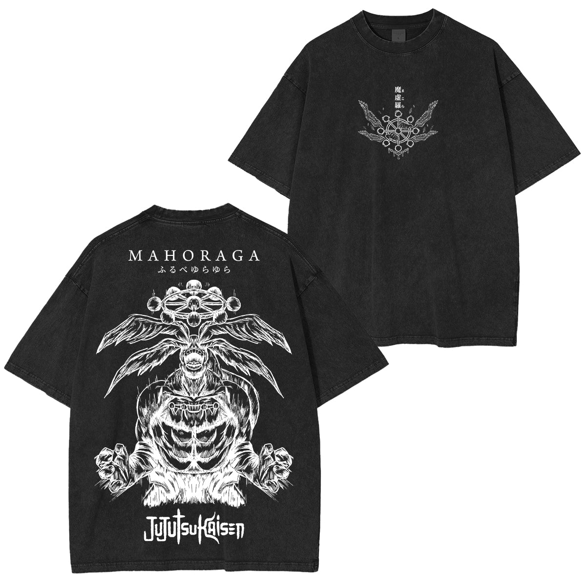 Mahoraga Jujutsu Kaisen Anime Unisex Washed T-Shirt/HOODIE