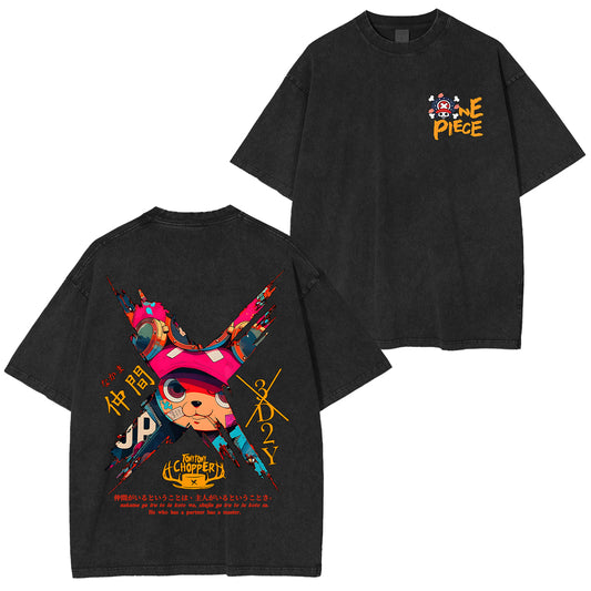 Tony Tony Chopper One Piece Anime Polera Unisex Lavada