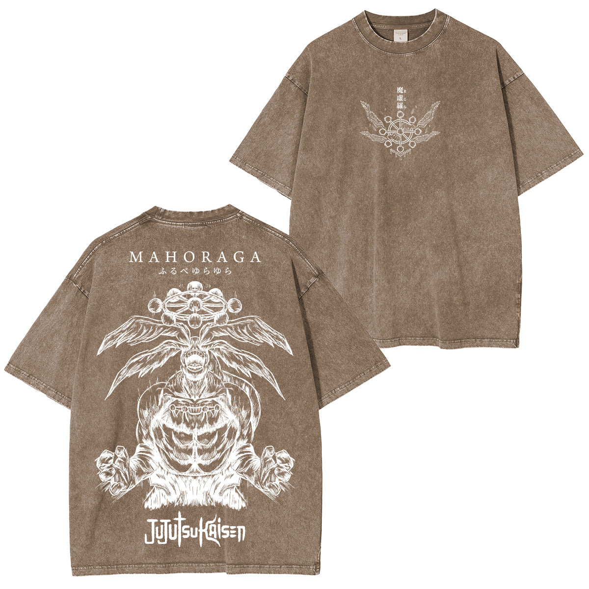 Mahoraga Jujutsu Kaisen Anime Unisex Washed T-Shirt/HOODIE