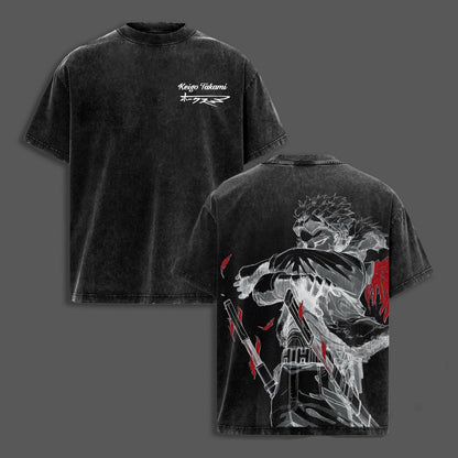 My Hero Academia: Hawks Polera Lavada Vintage