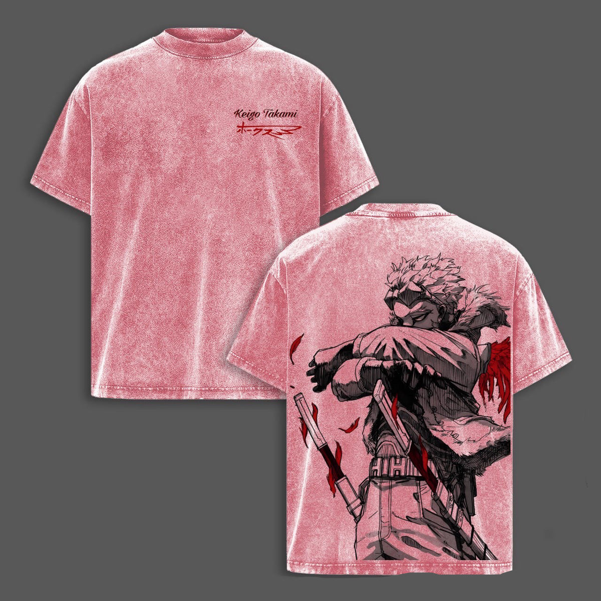 My Hero Academia: Hawks Polera Lavada Vintage