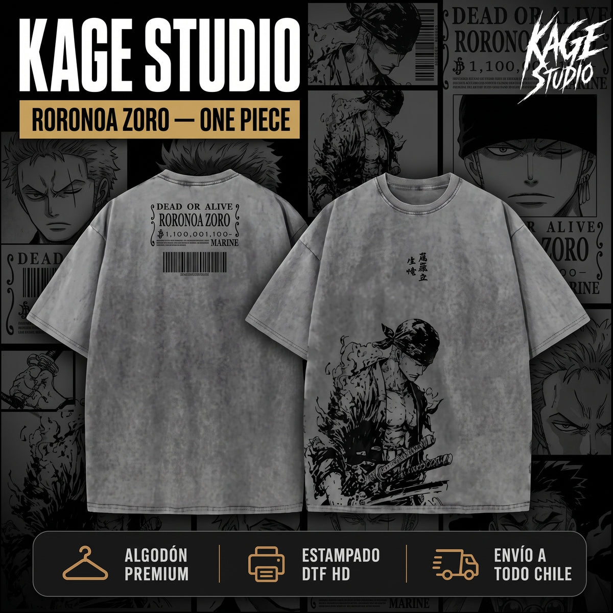 Roronoa Zoro – One Piece · Diseño 4