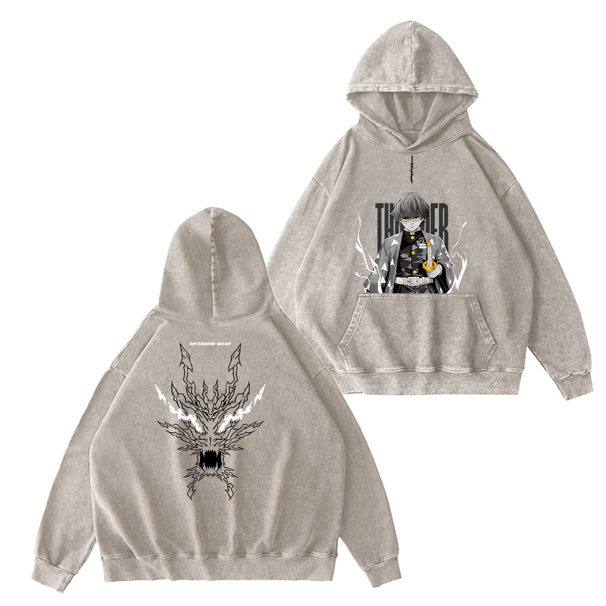 Zenitsu Demon Slayer Unisex Hooded Sweatshirt