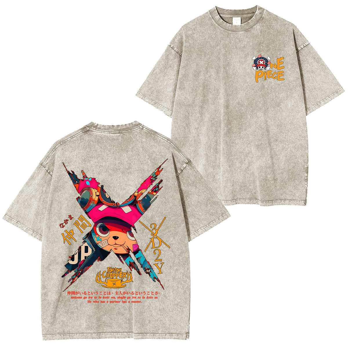 Tony Tony Chopper One Piece Anime Polera Unisex Lavada