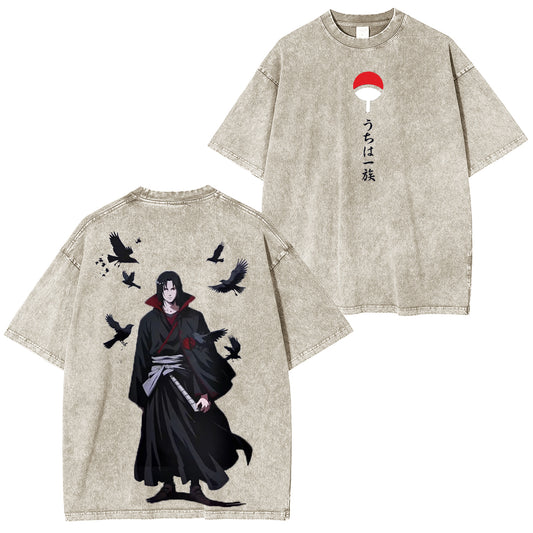 Itachiuchiha Unisex Washed T-Shirt