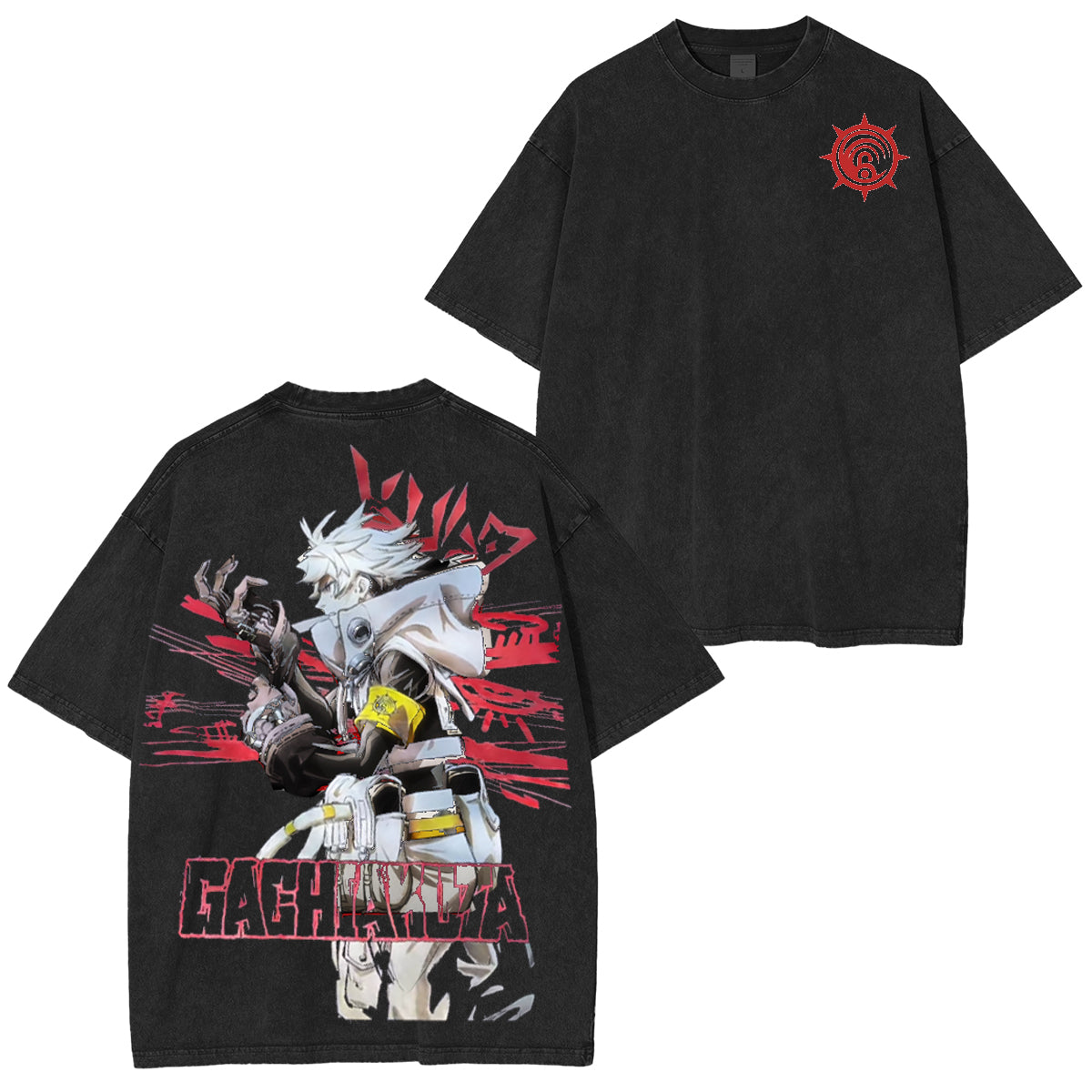 Explore Gachi Akuta Fashion Vintage Washed T-Shirt