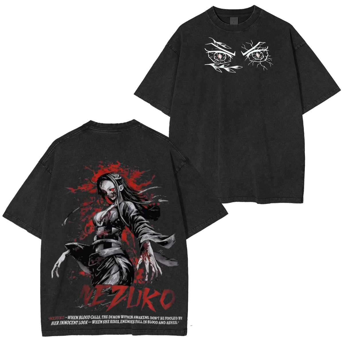 From Demon Chaos To Streetwear Cool Vintage Unsiex Washed T-Shirt