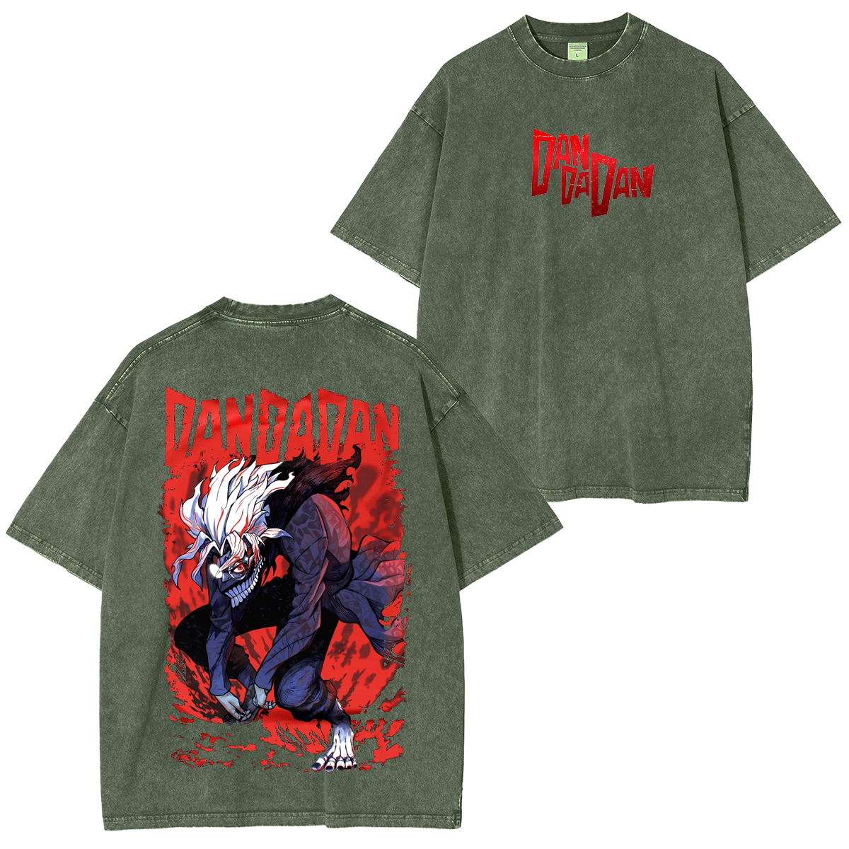 Dandadan Anime Unsiex Washed T-Shirt