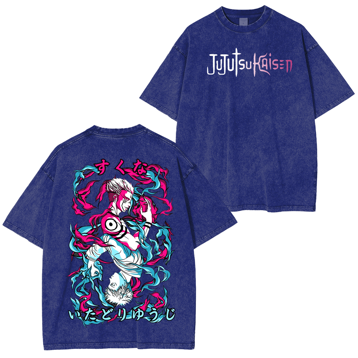 Jujutsu Kaisen Anime Unsiex Washed T-Shirt