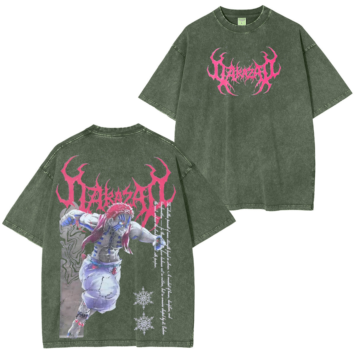 Akaza’s words immortalized on Vintage Tee