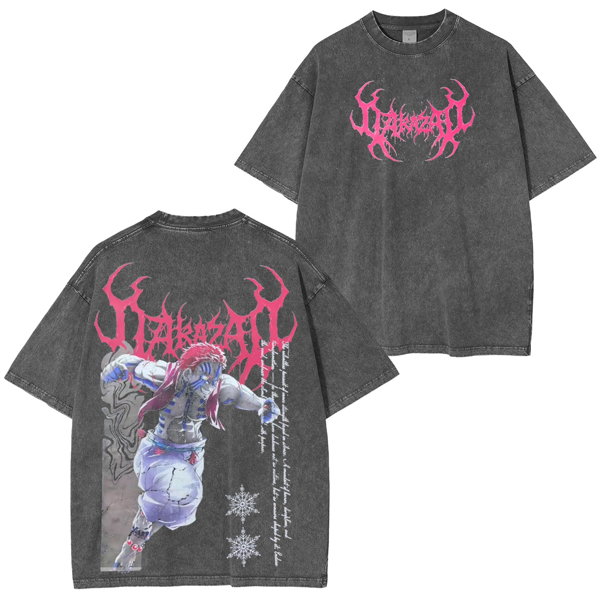Akaza’s words immortalized on Vintage Tee