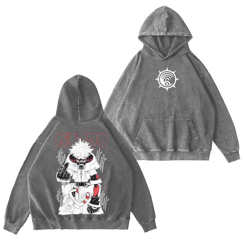 Gachiakuta Vintage Washed Hooded Sweatshirt