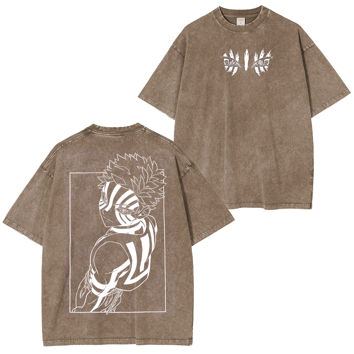 Akaza Limited TeeUpper Moon 3 Anime Unsiex Washed T-Shirt
