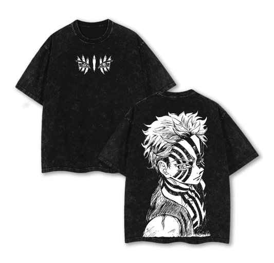 Akaza,Demon Slayer Anime Unisex Washed T-Shirt